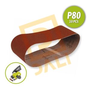 Banda de lija grano 80 100x610mm (10 pcs.)