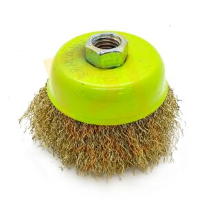 Grata de copa rizada con tuerca  3" XCORT® Mod. CUP-3014B75