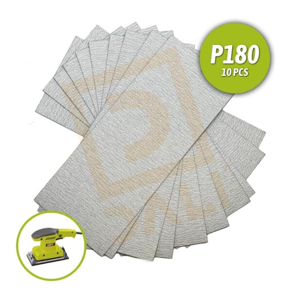 Hojas de lija para lijadora de acabado 228x93mm grano 180 XCORT® (10pcs) Mod. XAAP185180