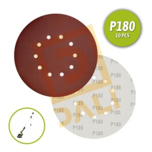 Hojas de lija para lijadora orbital 225mm grano180 XCORT® (10pcs) Mod. XAAP225180