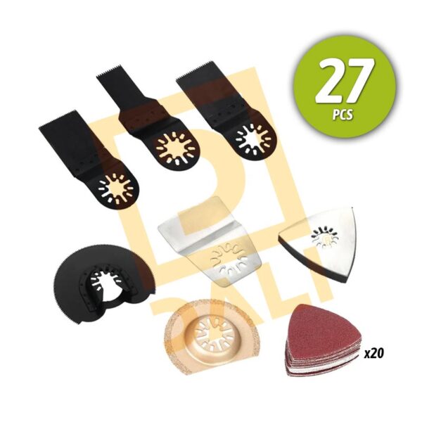 Kit accesorios herramienta multipropósito XCORT® (27pcs) Mod. XAMU227 - Imagen 2