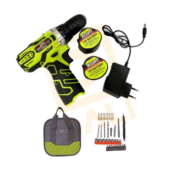 Set Taladro inalámbrico 12V (Incl. Cargador y baterías) Mod. XDC08-12S - Imagen 3